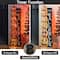 Glitzhome® 42" Lighted Halloween Wooden Stacked Pumpkins Porch Sign with Timer